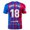 Camiseta de fútbol FC Barcelona Jordi Alba 18 Primera Equipación 2021/22 - Hombre